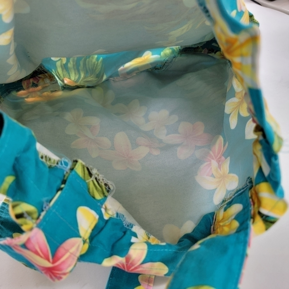 Hawaiian Accent Hobo Backpack Bucket Bag EUC - Picture 4 of 10